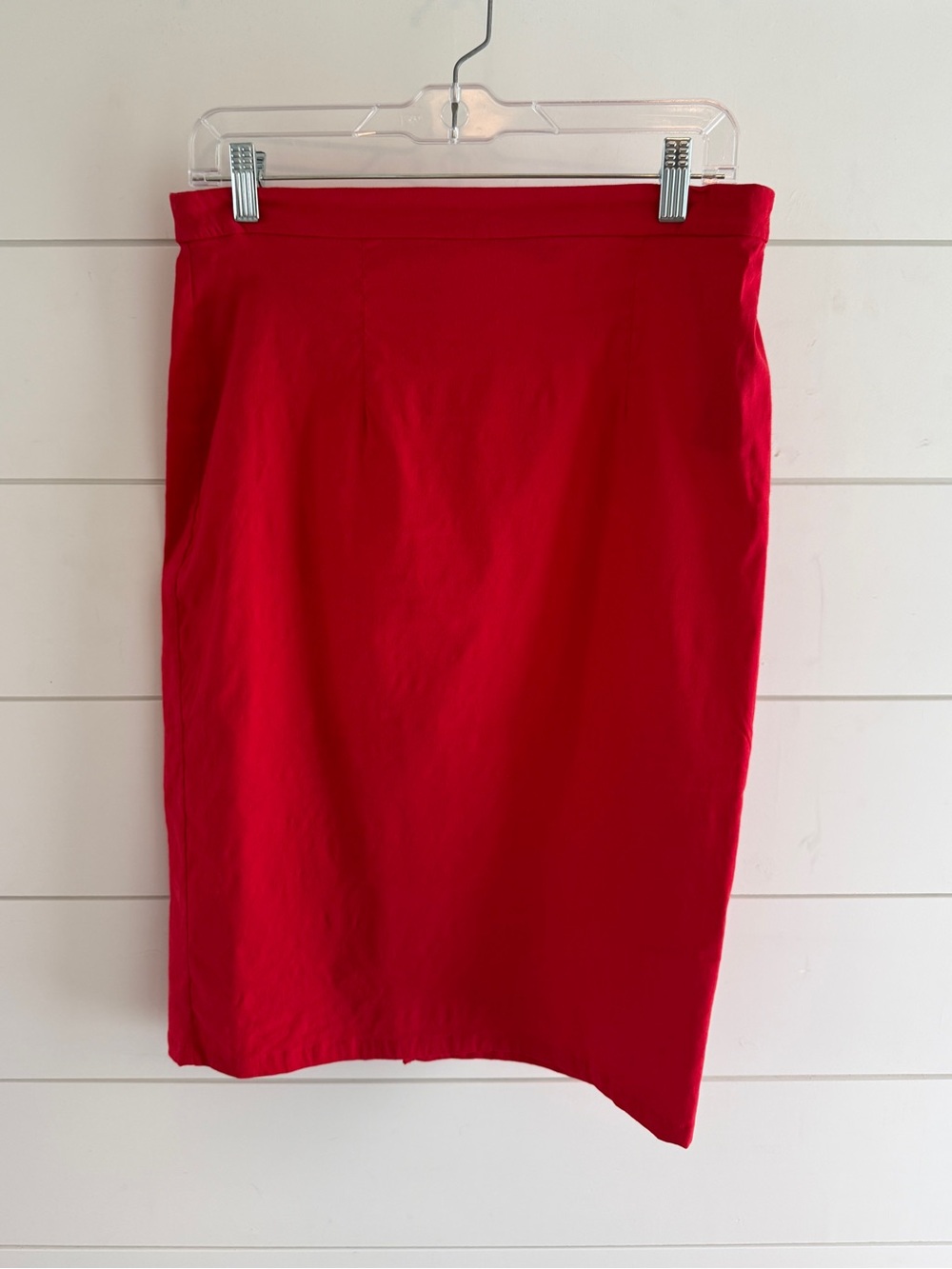 Anthropologie Red Midi Pencil Skirt, Size Medium